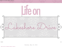 Tablet Screenshot of lifeonlakeshoredrive.com